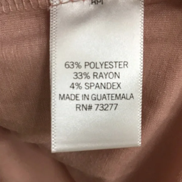 MUDD NWOT top shirt light pink curved waist - Picture 4 of 4